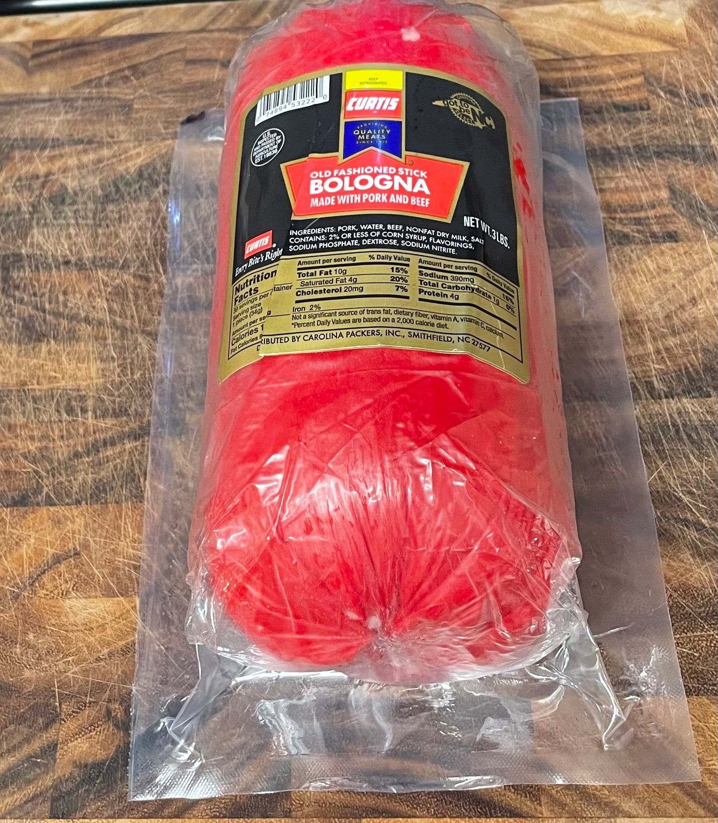 Stick Bologna 3 lbs