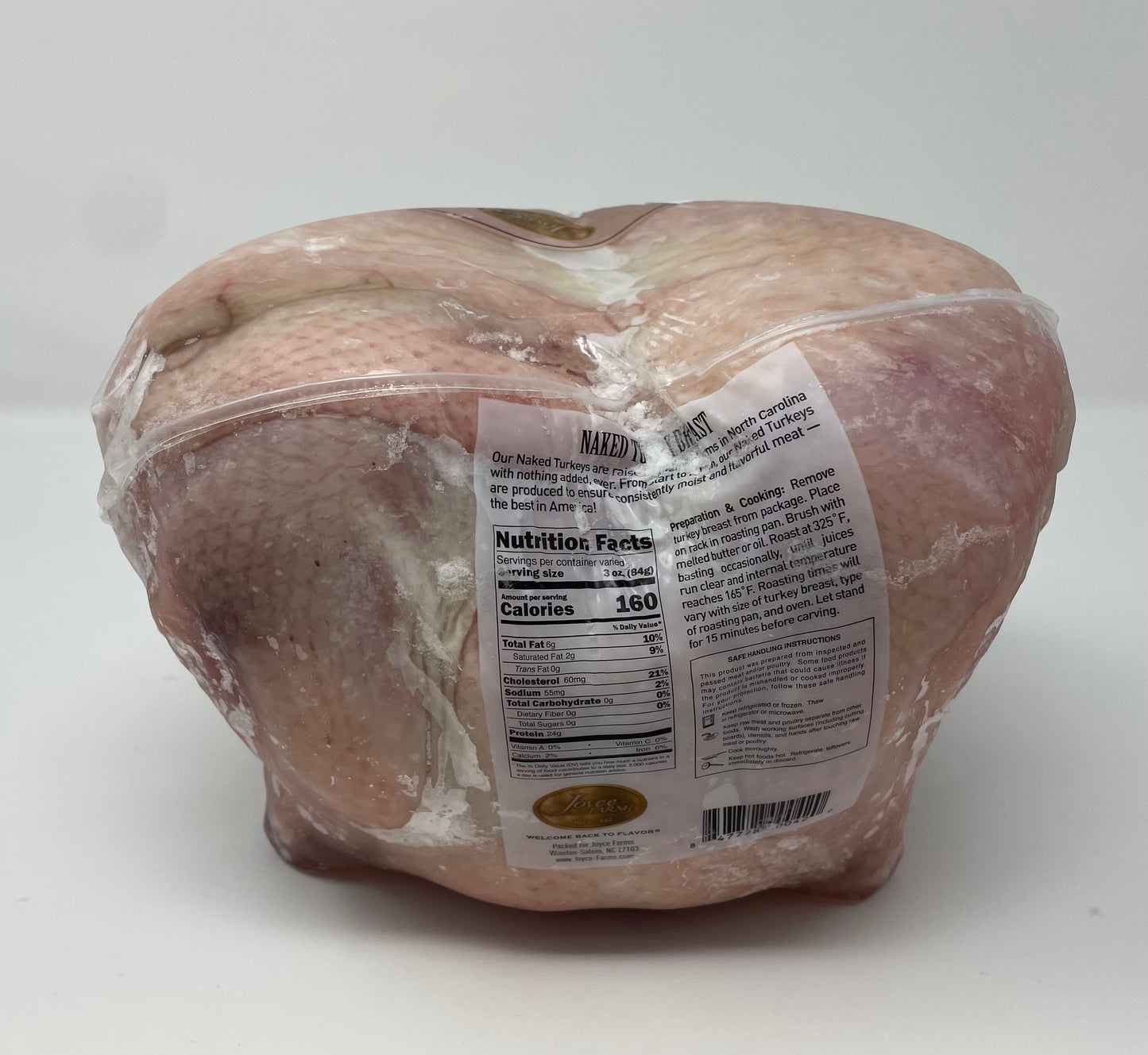 Turkey Breast Bone in (10-12 lbs) Joyce Farms Naked Turkey